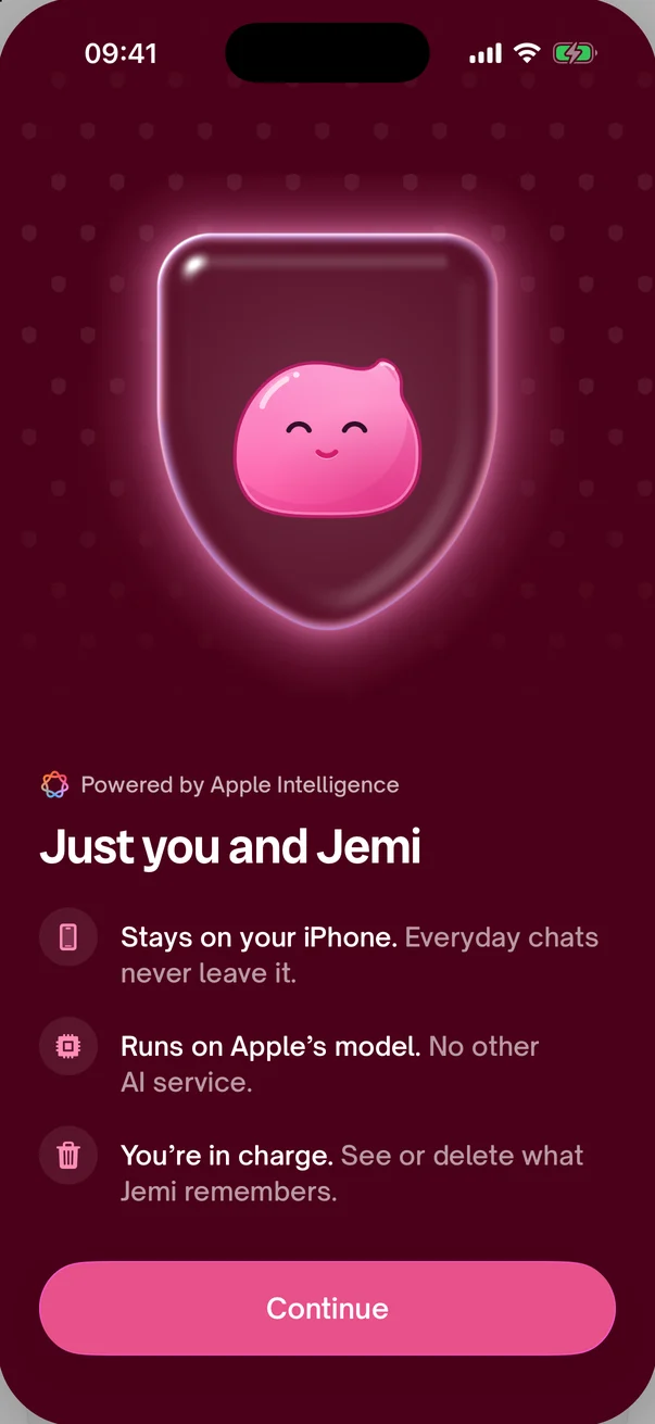 Privacy: chats stay on the iPhone